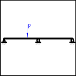  Continuous Beam - Two Span with Point Load Over One Span at Any Point